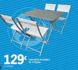 E.Leclerc Conjunto plegable de 5 piezas oferta