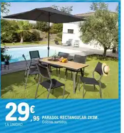 E.Leclerc Parasol rectangular oferta