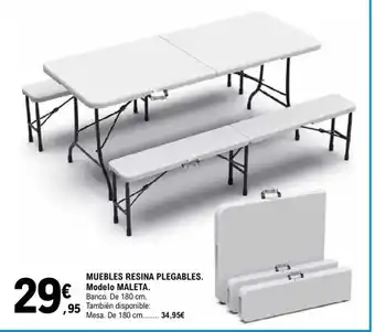 E.Leclerc Muebles resina plegables oferta