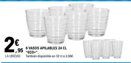 E.Leclerc 6 vasos apilables oferta