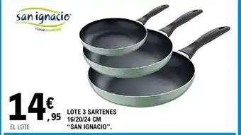 E.Leclerc Lote 3 sartenes oferta