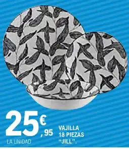 E.Leclerc Vajilla 18 piezas oferta