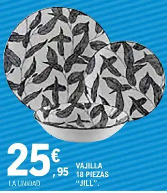 E.Leclerc Vajilla 18 piezas oferta