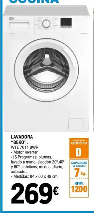E.Leclerc BEKO Lavadora oferta