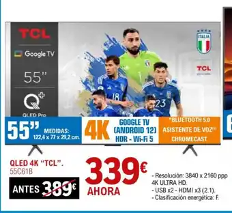 E.Leclerc TCL QLED 4k oferta