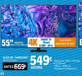 E.Leclerc SAMSUNG QLED 4k oferta