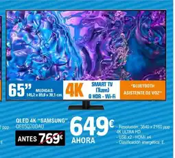 E.Leclerc SAMSUNG QLED 4k oferta