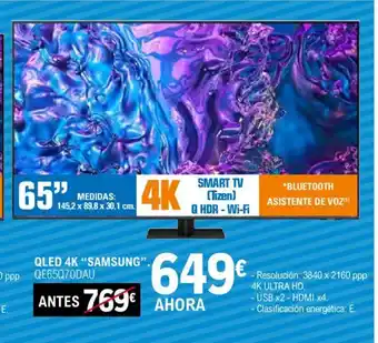 E.Leclerc SAMSUNG QLED 4k oferta