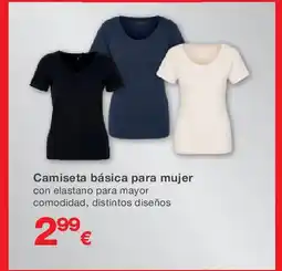 KIK Camiseta básica para mujer oferta