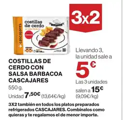 Supercor Costillas de cerdo con salsa barbacoa cascajares oferta