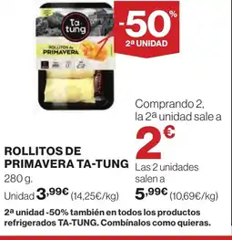 Supercor TA-TUNG Rollitos de primavera oferta