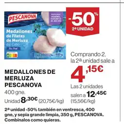 Supercor PESCANOVA Medallones de merluza oferta