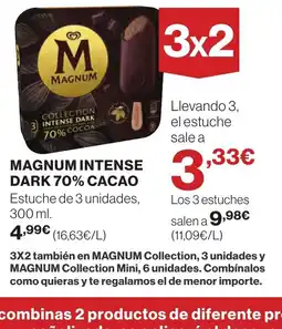 Supercor MAGNUM Intense dark 70% cacao oferta