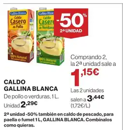 Supercor GALLINA BLANCA Caldo oferta