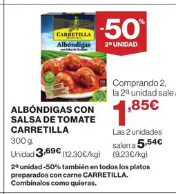 Supercor CARRETILLA Albóndigas con salsa de tomate oferta