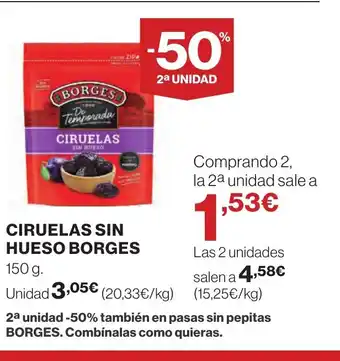 Supercor BORGES Ciruelas sin hueso oferta
