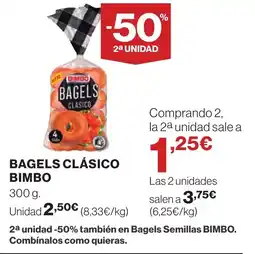 Supercor BIMBO Bagels clásico oferta