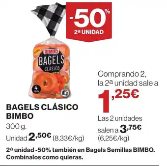 Supercor BIMBO Bagels clásico oferta