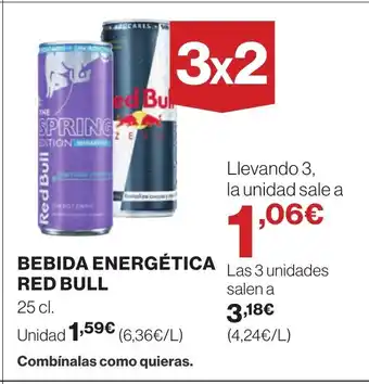 Supercor RED BULL Bebida energética oferta
