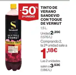 Supercor Tinto de verano sandevid con toque de vermut oferta