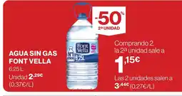Supercor FONT VELLA Agua sin gas oferta