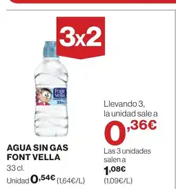 Supercor FONT VELLA Agua sin gas oferta