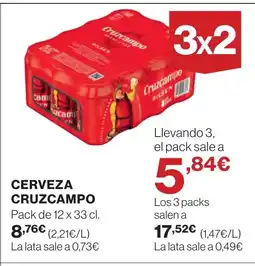 Supercor CRUZCAMPO Cerveza oferta