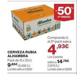 Supercor RUBIA ALHAMBRA Cerveza oferta