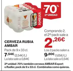 Supercor RUBIA AMBAR Cerveza oferta