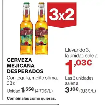 Supercor DESPERADOS Cerveza mejicana oferta