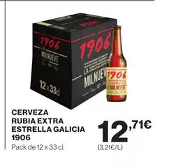 Supercor 1906 Cerveza rubia extra estrella galicia oferta