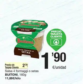 SPAR Fragadis Buitoni Salsa 4 Formaggi O Setas 160g oferta