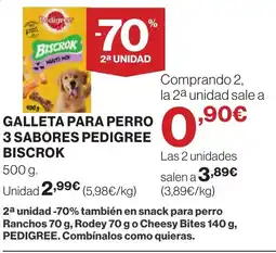 Supercor PEDIGREE galleta para perro 3 sabores oferta