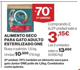 Supercor ONE Alimento seco para gato adulto esterilizado oferta
