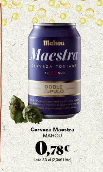 Gadis Cerveza Maestra Mahou oferta