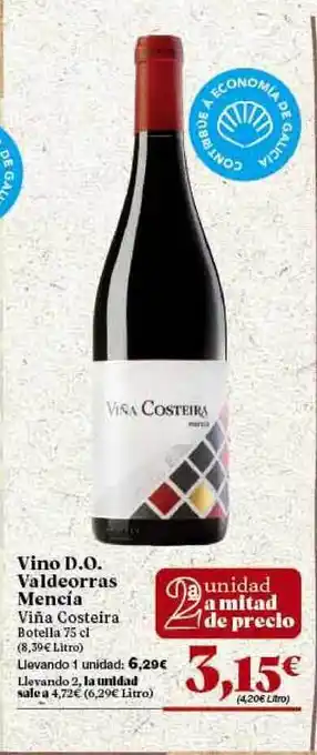 Gadis Vino D.o. Valdeorras Mencía Viña Costeira 75cl oferta