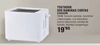 Optimus Tostador dos ranuras cortas oferta