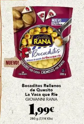 Gadis Bocaditos Rellenos De Quesito La Vaca Que Río Giovanni Rana 280g oferta
