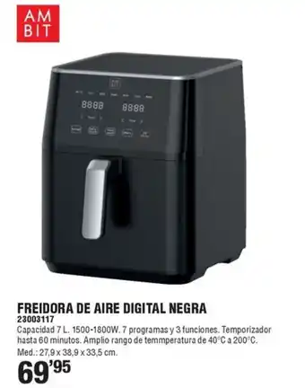 Optimus Freidora de aire digital negra oferta