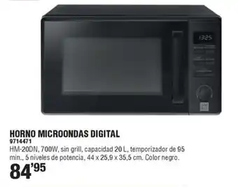 Optimus Horno microondas digital oferta