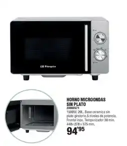 Optimus Horno microondas sin plato oferta