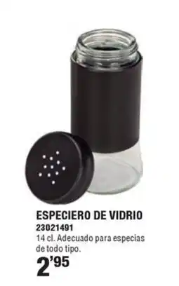Optimus Especiero de vidrio oferta