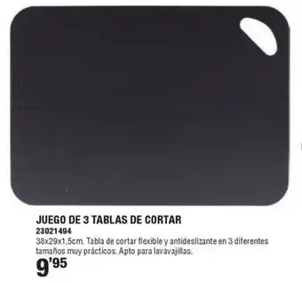 Optimus Juego de 3 tablas de cortar oferta