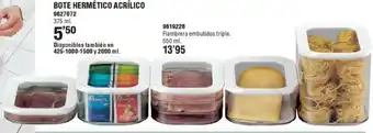 Optimus Bote hermético acrílico oferta