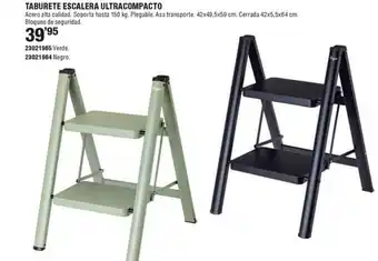 Optimus Taburete escalera ultracompacto oferta