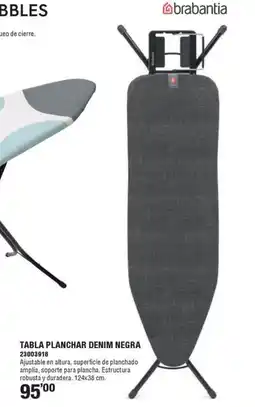 Optimus Tabla planchar denim negra oferta