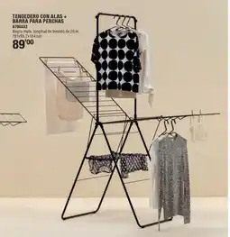 Optimus Tendedero con alas + barra para perchas oferta