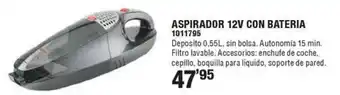 Optimus Aspirador 12v con bateria oferta