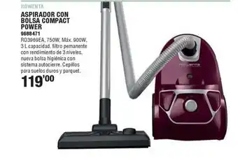 Optimus ROWENTA Aspirador con bolsa compact power oferta
