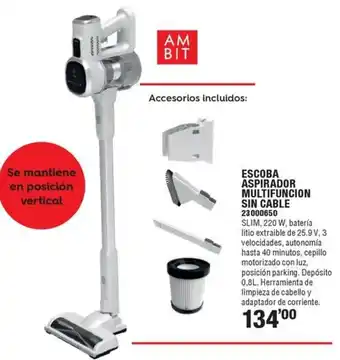 Optimus Escoba aspirador multifuncion sin cable oferta